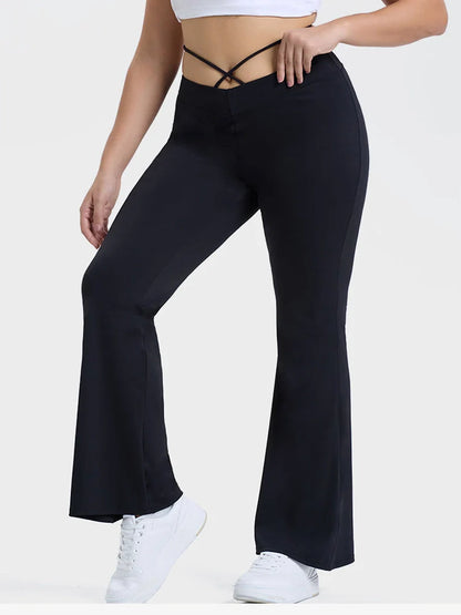 Arivelle High-Stretch V-Waist Tie Leggings