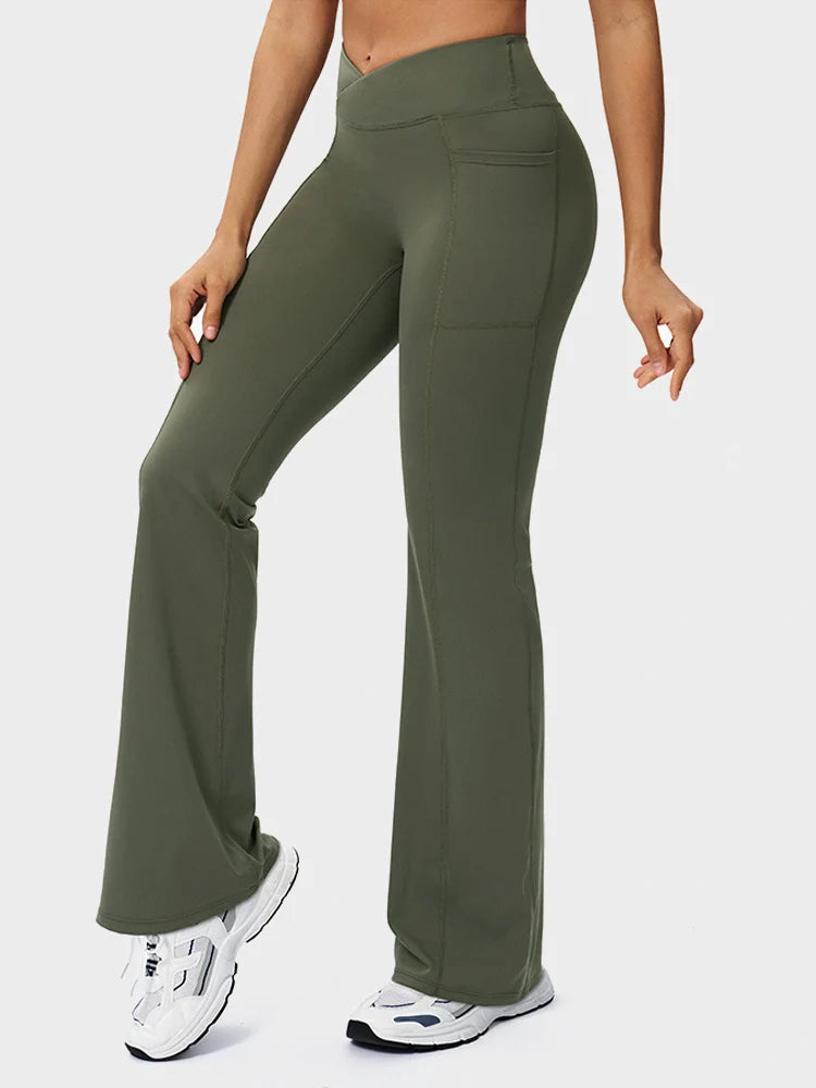 Arivelle High-Waist Flare Lounge Pants