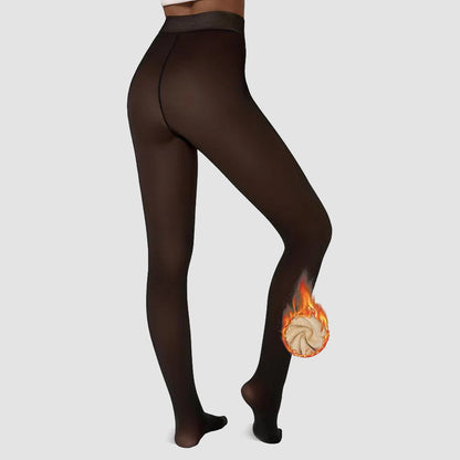 Fleece Lined Tights One-Lined Seams both front and back